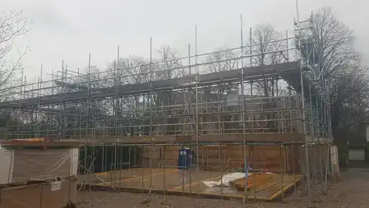 New build scaffolding by Preston Scaffolding NW